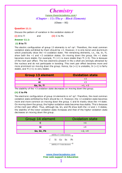 Group 14 element Oxidation state