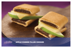 Apple-Cheese filled cookies
