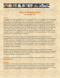 Selma to Montgomery