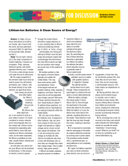 Lithium-Ion Batteries: A clean Source of Energy?