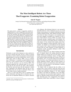 The Most Intelligent Robots Are Those That Exaggerate: Examining