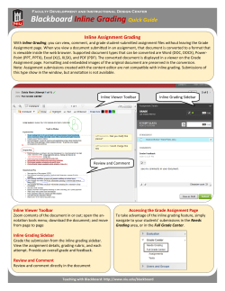 Blackboard Inline Grading Quick Guide