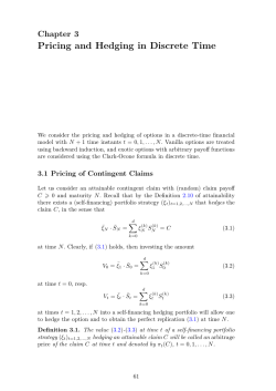 Pricing and Hedging in Discrete Time