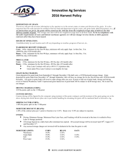 IAS Grain Policy - Innovative Ag Services