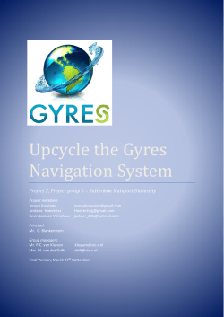Upcycle the Gyres Navigation System