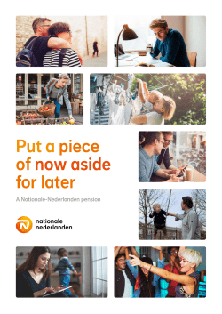 Put a piece of now aside for later - Nationale