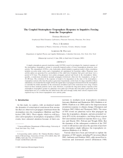 The coupled stratosphere-troposphere response to impulsive forcing