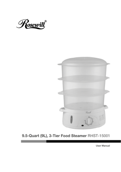 9.5-Quart (9L), 3-Tier Food Steamer RHST-15001