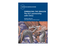 Embracing the dragon: The EU`s partnership with China
