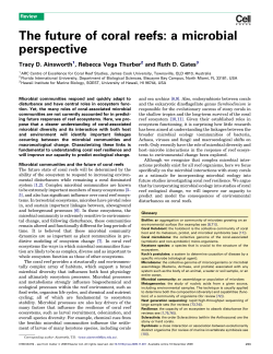 The future of coral reefs: a microbial perspective