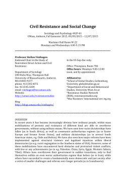 Civil Resistance and Social Change