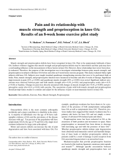 Pain and its relationship with muscle strength and