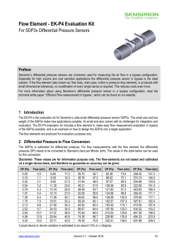 Flow Element - EK-P4 Evaluation Kit