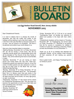 november 2015 - Chesterbrook Academy