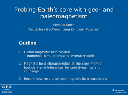 Probing Earth`s core with geo