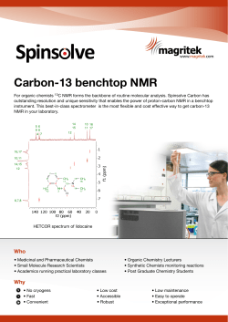 Carbon-13 benchtop NMR