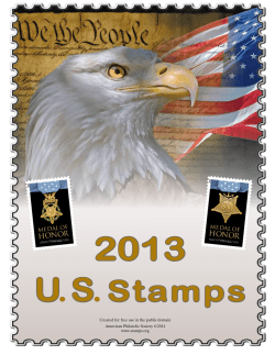 2013 U. S. Stamps - American Philatelic Society