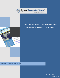 the importance and pitfalls of accurate word counting