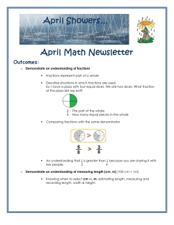 April Math Newsletter April Showers&hellip;