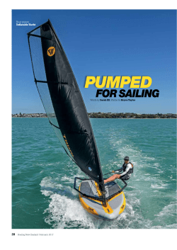 PUMPED - TIWAL, the inflatable sailing dinghy