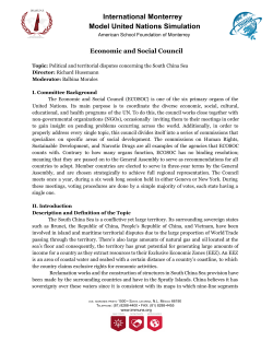 International Monterrey Model United Nations Simulation