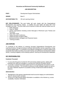 RICHMOND AND TWICKENHAM PRIMARY CARE TRUST