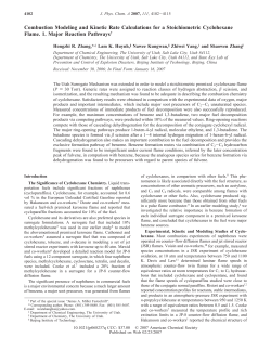 Combustion Modeling and Kinetic Rate