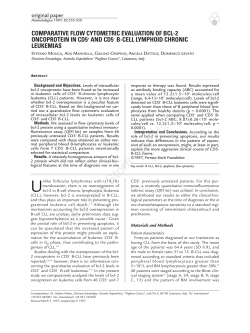 Comparative flow cytometric evaluation of bcl