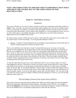 Apologia General Science Sample Module