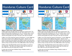 Honduras Culture Card