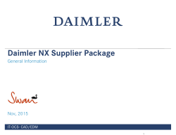 Daimler NX Supplier Package - Daimler Trucks North America