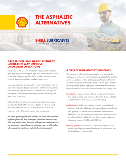 the asphaltic alternatives