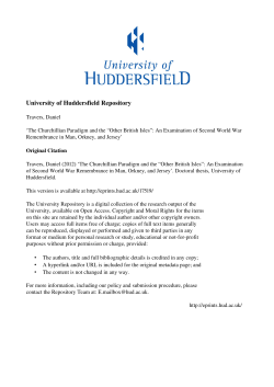 - the University of Huddersfield Repository