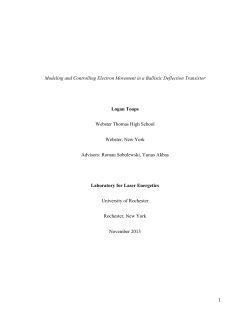 Modeling and Controlling Electron Movement in a Ballistic