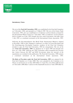 Food Aid Convention text Pdf format