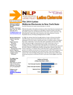 The 2014 Latino Midterm Electorate in New York State