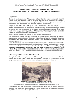 Principles of step by step protective urban Renewal