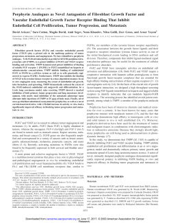 Porphyrin Analogues as Novel Antagonists of
