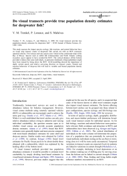 Do visual transects provide true population