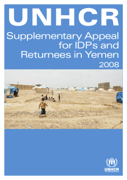 Supplementary Appeal for IDPs and Returnees in Yemen