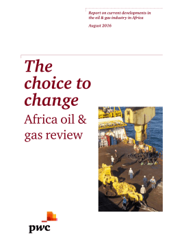 PwC`s Africa oil and Gas Review, 2016