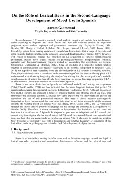 complete paper - Cascadilla Proceedings Project