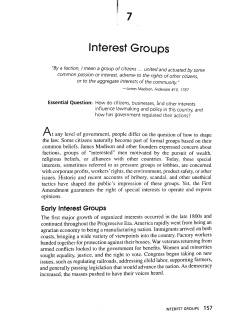 Interest Groups - jb