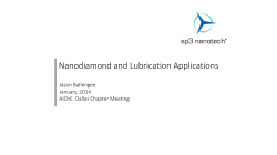 Nanodiamond and Lubrication Applications