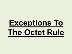 Lesson 06 - Exceptions To The Octet Rule