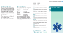 For further information Penicillin Allergy