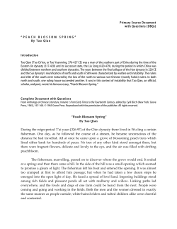 Peach Blossom Spring - Asia for Educators
