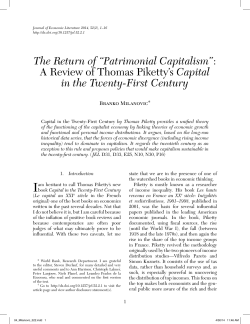 Patrimonial Capitalism - The Graduate Center, CUNY
