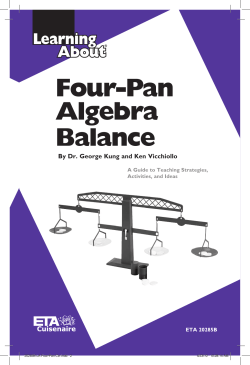 Four-Pan Algebra Balance