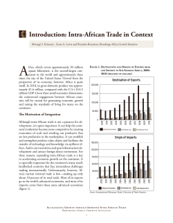 Introduction: Intra-African Trade in Context